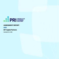 2025 Private Assessment Report DIF Capital Partners Cover Page