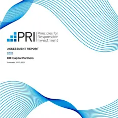 UNPRI Assessment Report 2023 DIF Capital Partners